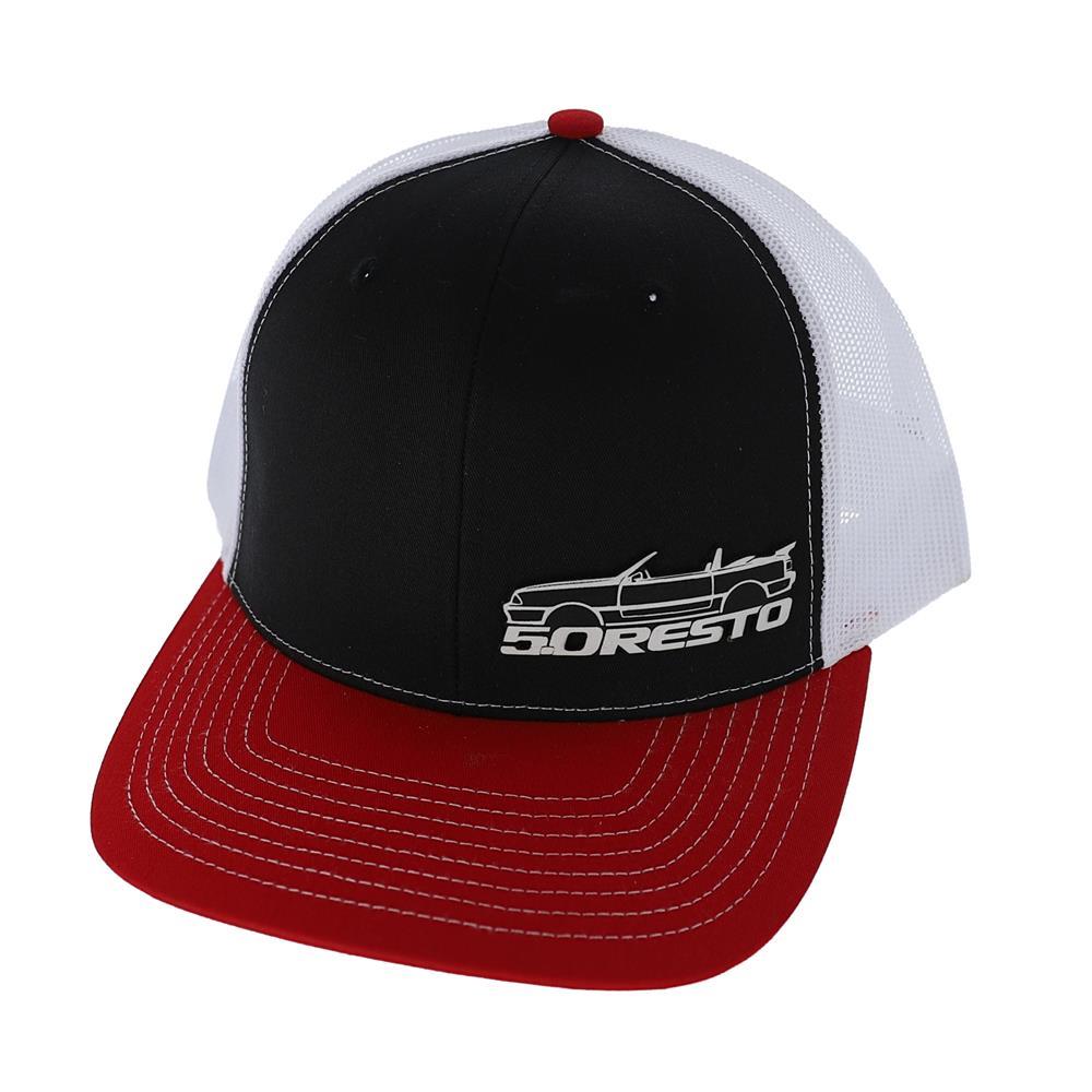 5.0 Resto Fox Body Silhouette Hat  - Black & Red