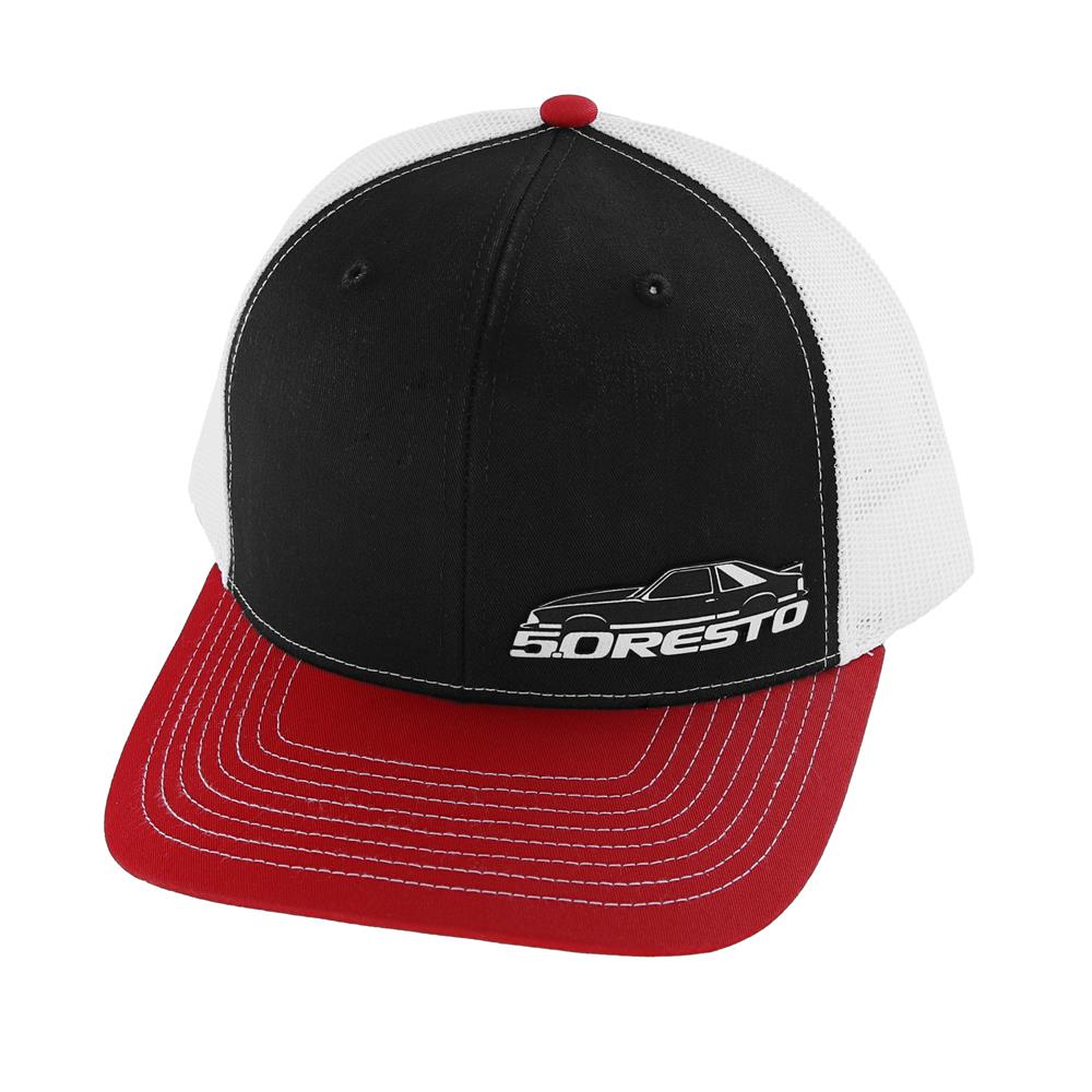 5.0 Resto Fox Body Silhouette Hat  - Black & Red