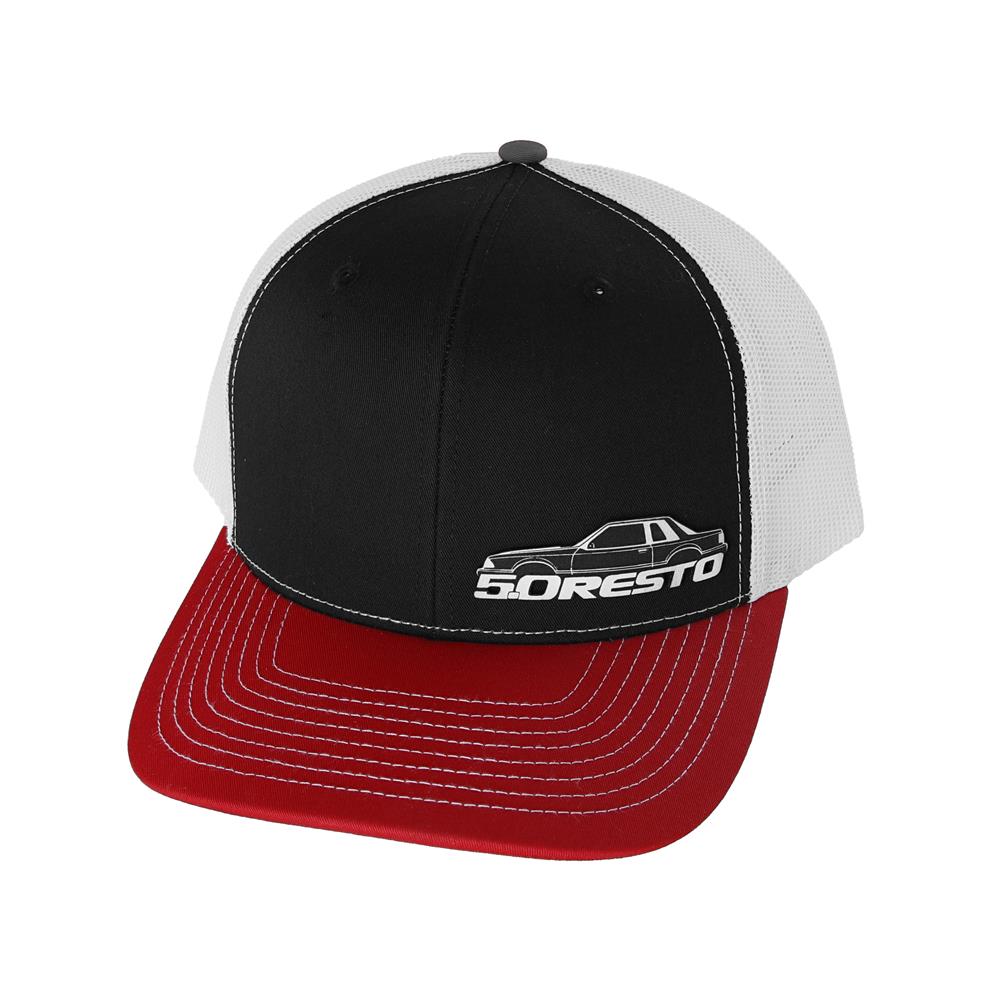 5.0 Resto Fox Body Silhouette Hat  - Black & Red