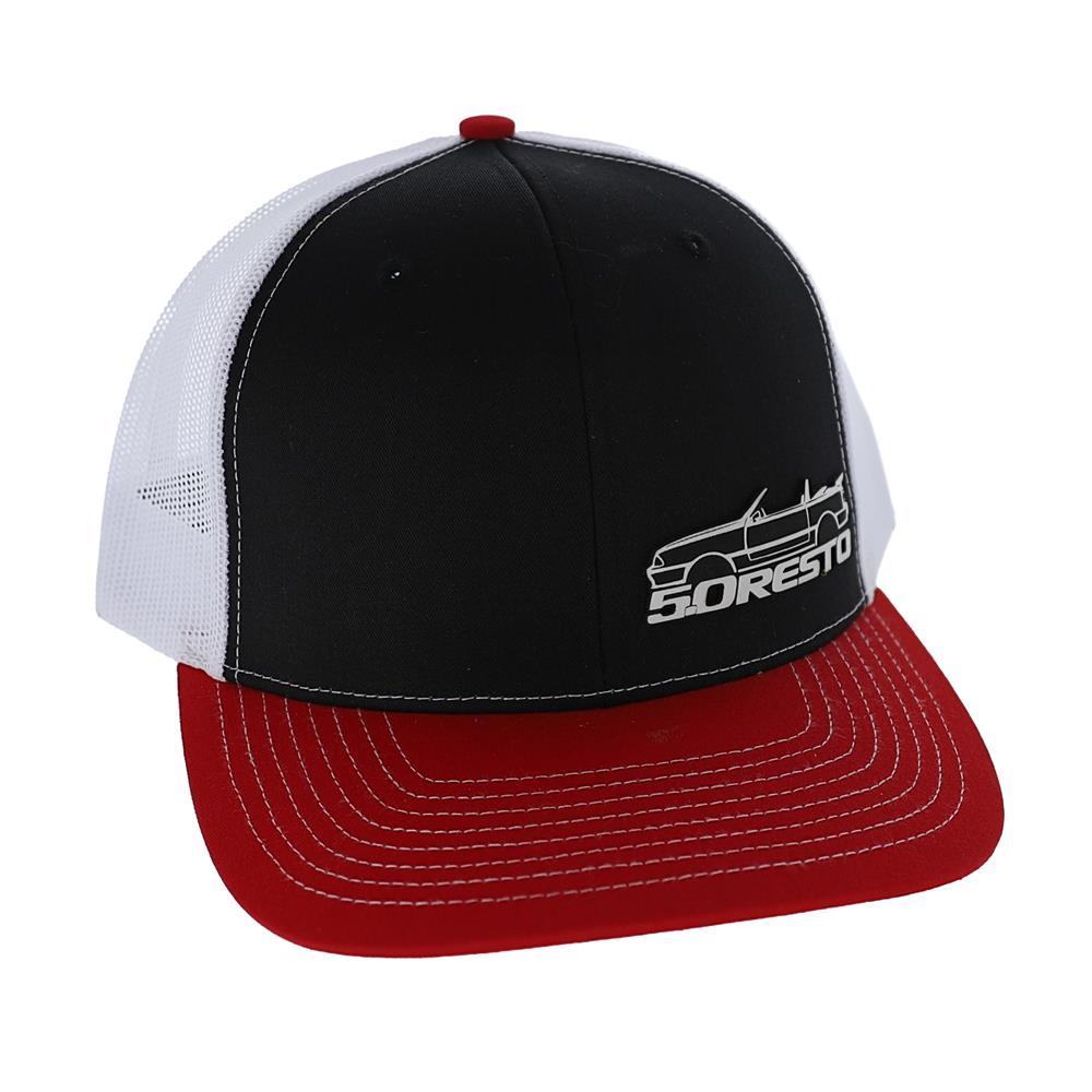 5.0 Resto Fox Body Silhouette Hat  - Black & Red