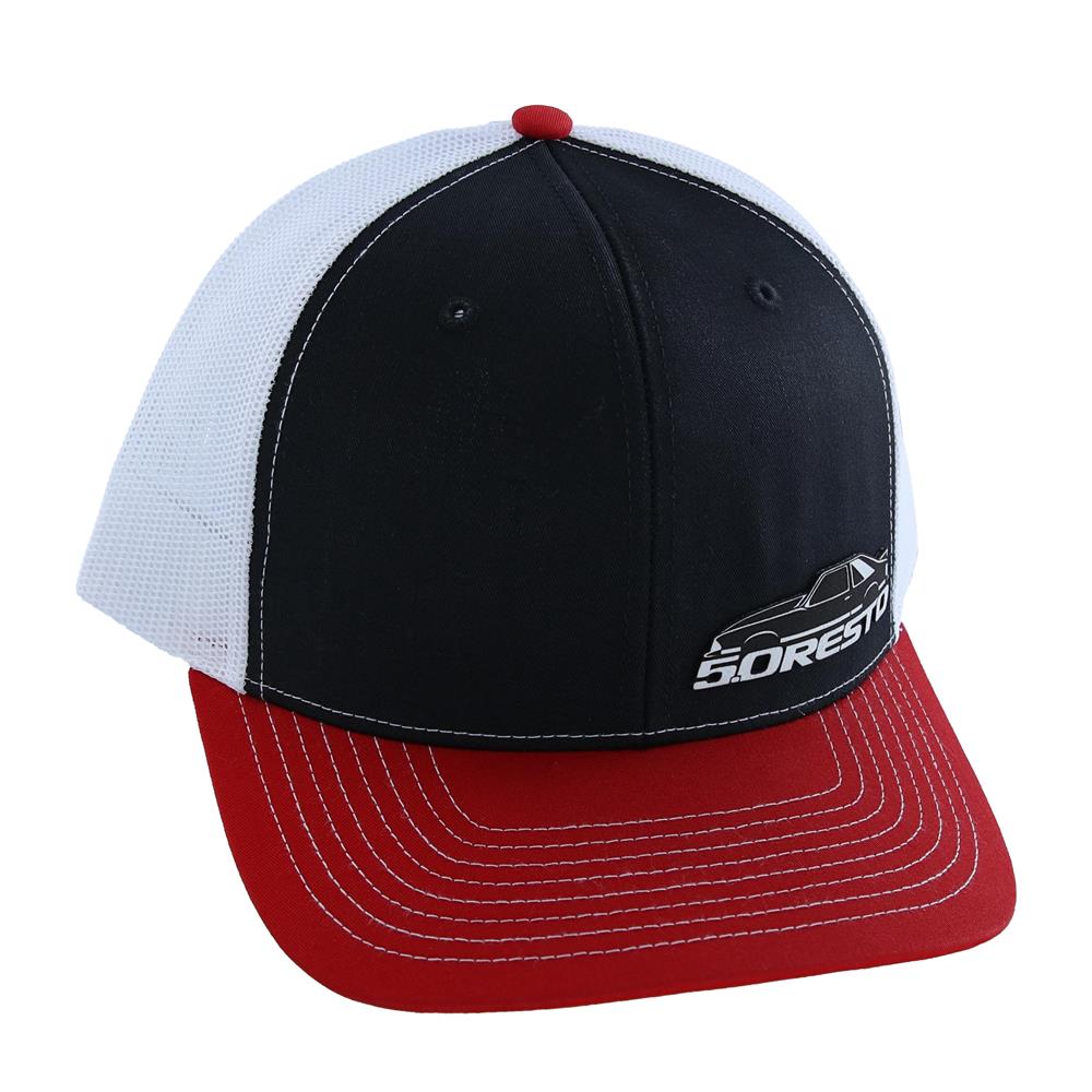 5.0 Resto Fox Body Silhouette Hat  - Black & Red