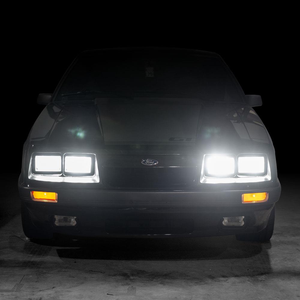 1979-86 Mustang RMS Lighting LED Headlight Conversion