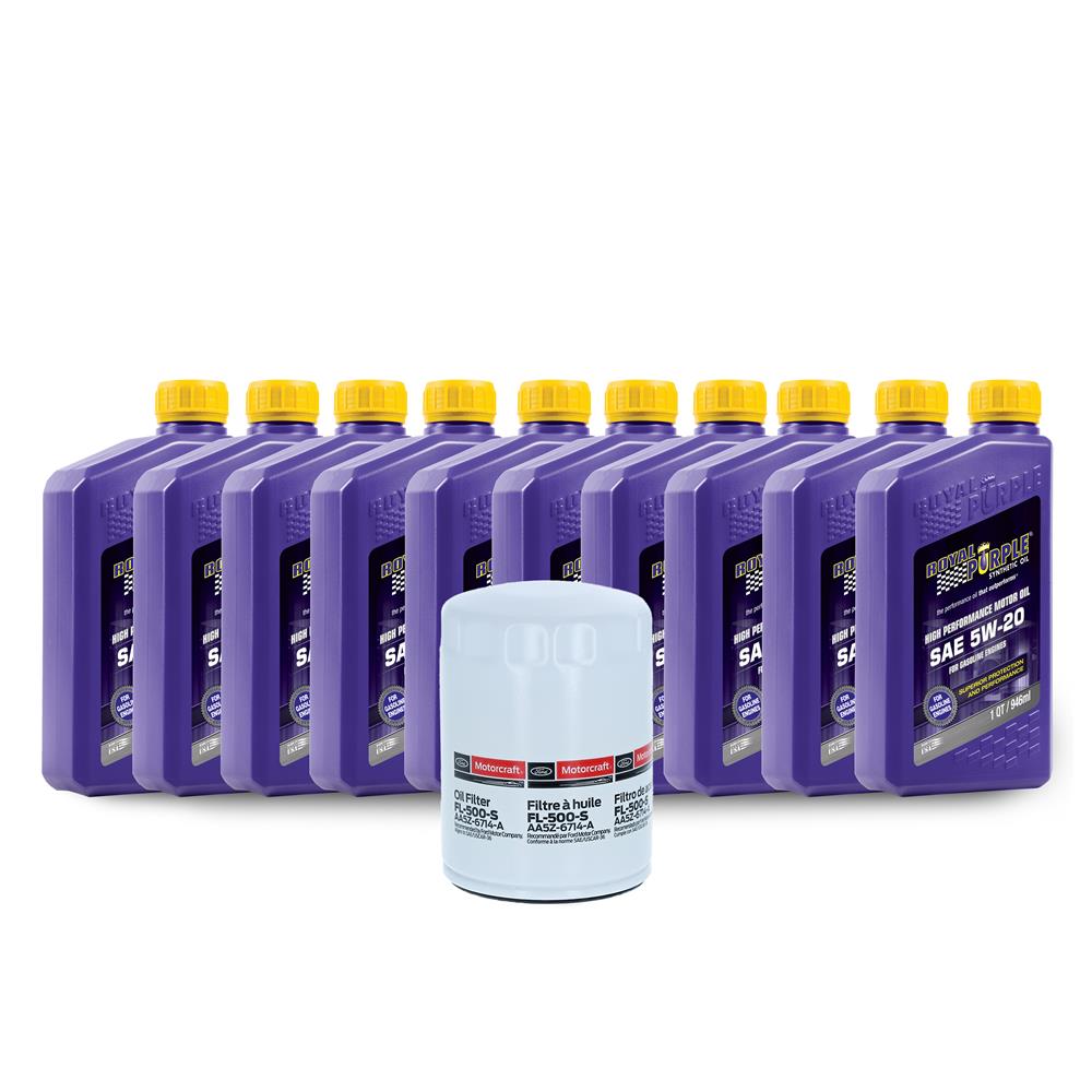 2018-2020 Mustang Royal Purple Oil Change Kit - 5w20 - 5.0