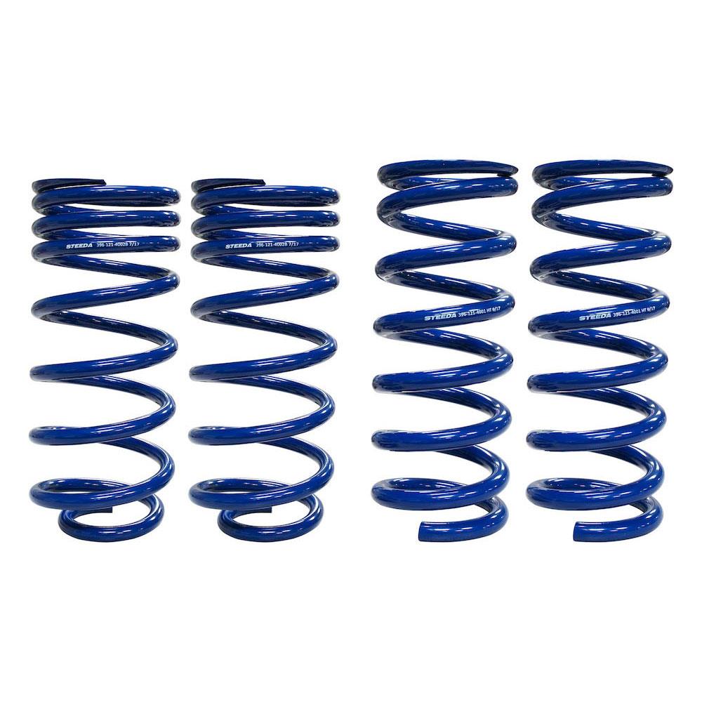 thumbnail image 2 of Touring Tech Performance Lowering Springs For 79-04 Mustang – 1.6F/2.0R Drop – Black (TT-F207-BLK) 2 of 3