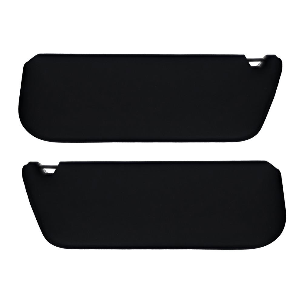 1992-1996 Bronco Acme Sun Visors without Strap & Mirror - Black