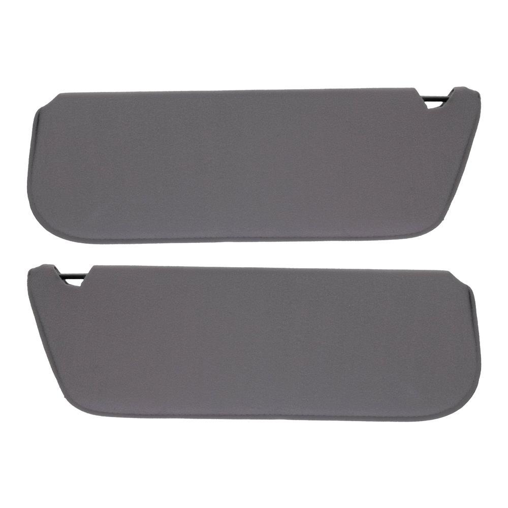 1992-1996 Bronco Acme Sun Visors without Strap & Mirror - Gray