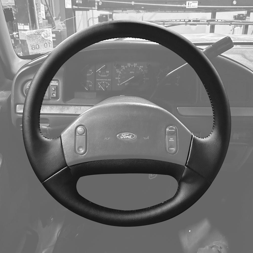 1992-93 Bronco SVE Factory Style Leather Steering Wheel