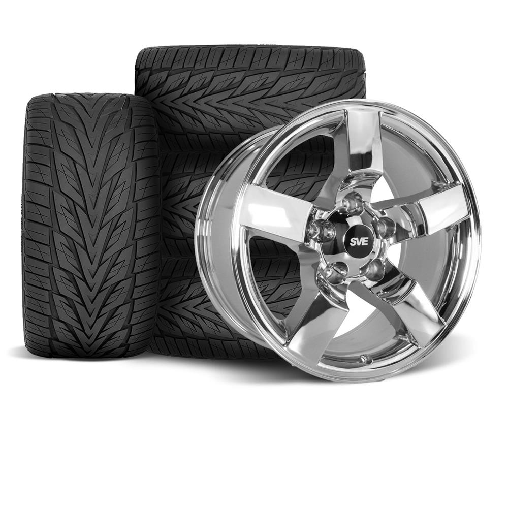 1999-04 F-150 SVT Lightning SVE 01-02 Style Wheel & Toyo Tire Kit - 18x9.5  - Chrome