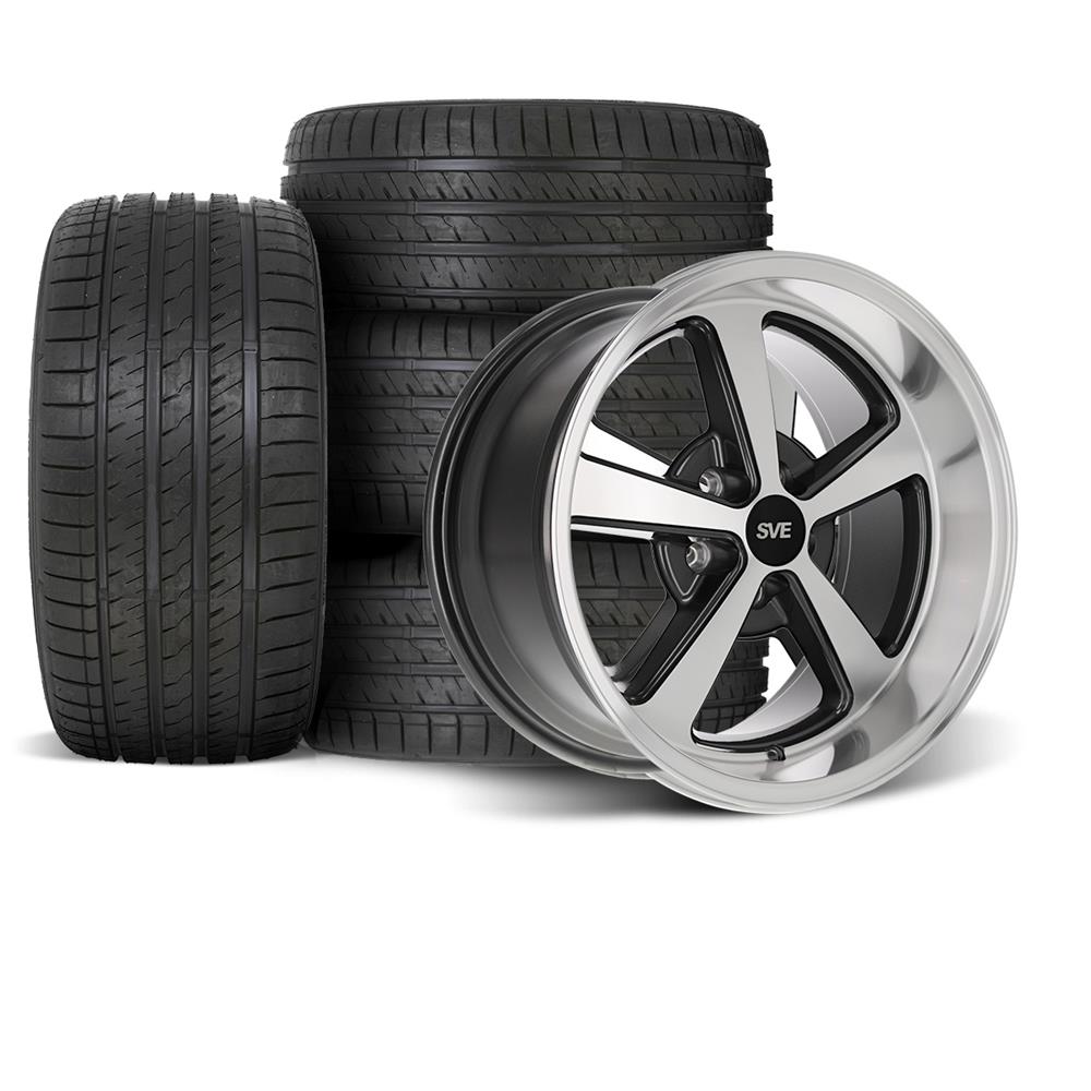 1994-04 Mustang SVE 03-04 Mach 1 Style Wheel & Sumitomo Kit - 18x9/10 - Machined