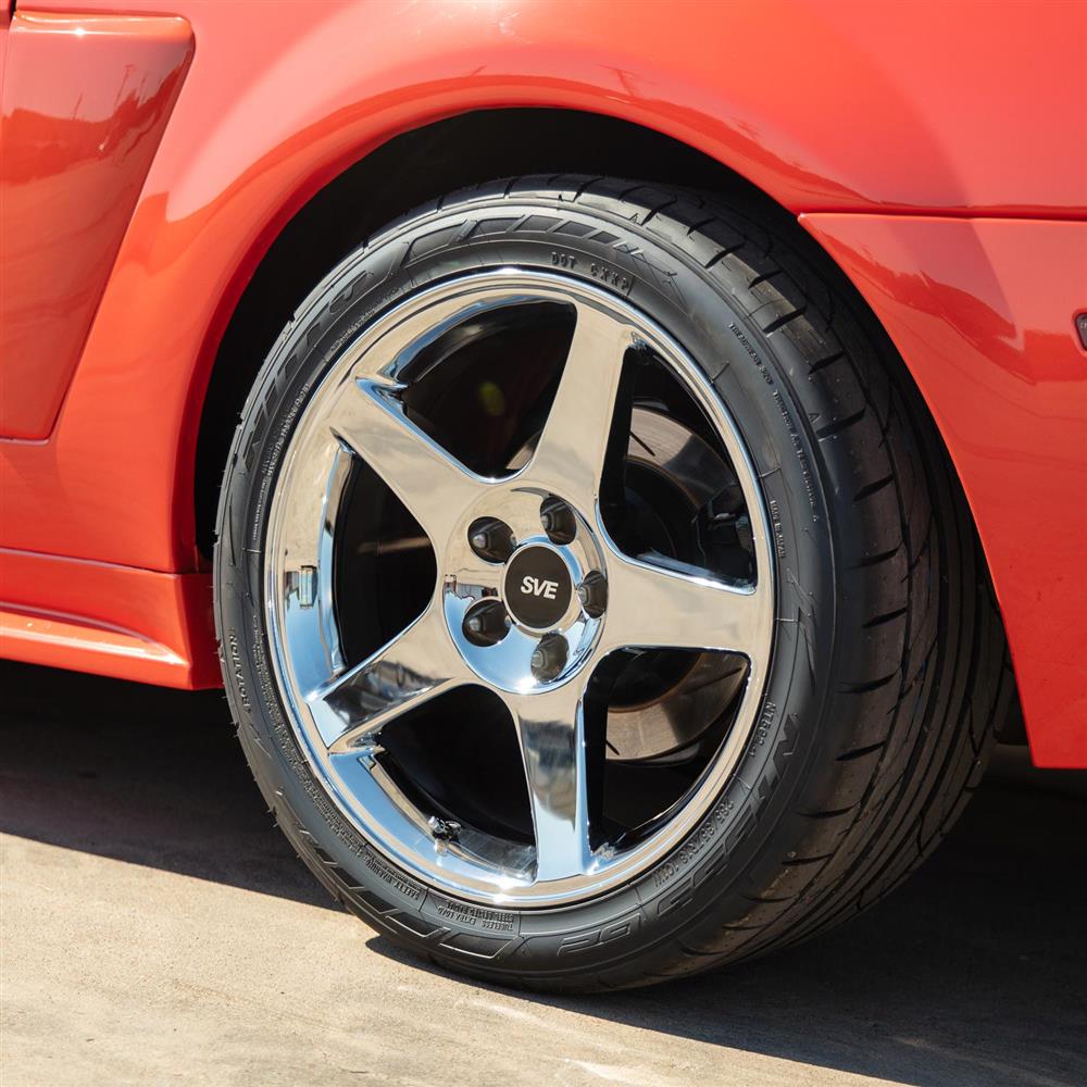 1994-04 Mustang SVE 03 Cobra Wheel & Kenda Tire Kit - 18x9  - Chrome