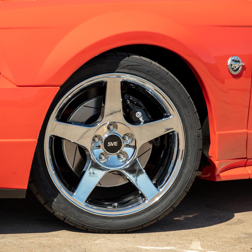 1994-04 Mustang SVE 03 Cobra Wheel & Kenda Tire Kit - 18x9  - Chrome