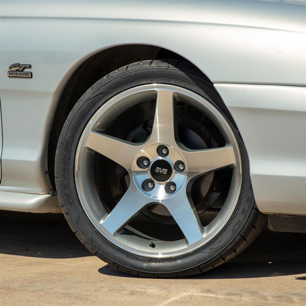 1994-04 Mustang SVE 03 Cobra Wheel & Nitto Tire Kit - 18x9  - Machined