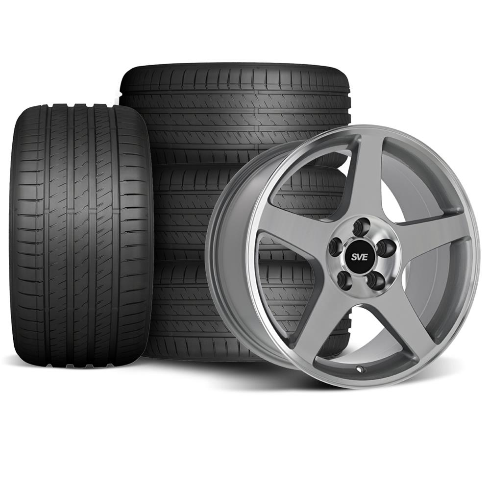 1994-04 Mustang SVE 03 Cobra Wheel & Sumitomo Tire Kit - 18x9  - Machined