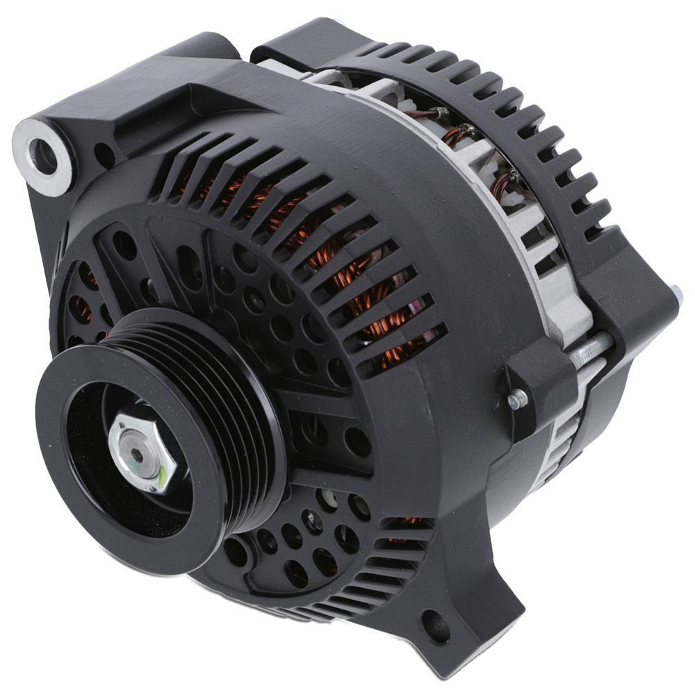 thumbnail image 2 of LActrical High Output 200 Amp One Wire Alternator For Ford Mustang – Black With Billet Pulley 2 of 5