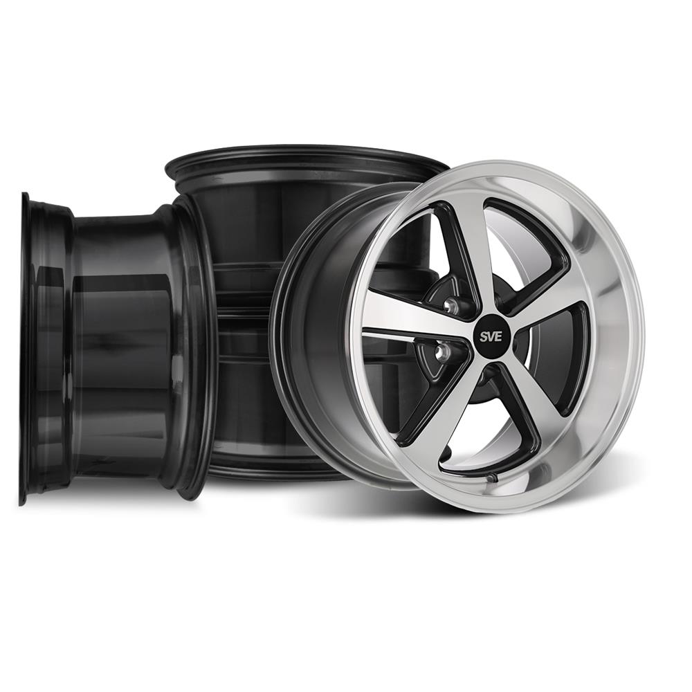 1994-04 Mustang SVE 2003-2004 Mach 1 Style Wheel Kit - 18x9/10 - Machined