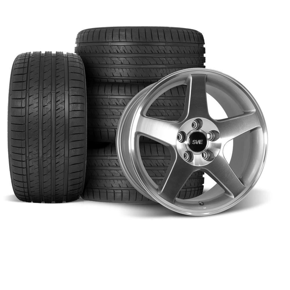 1994-04 Mustang SVE 03 Cobra Wheel & Sumitomo Tire Kit - 17x9 - Machined