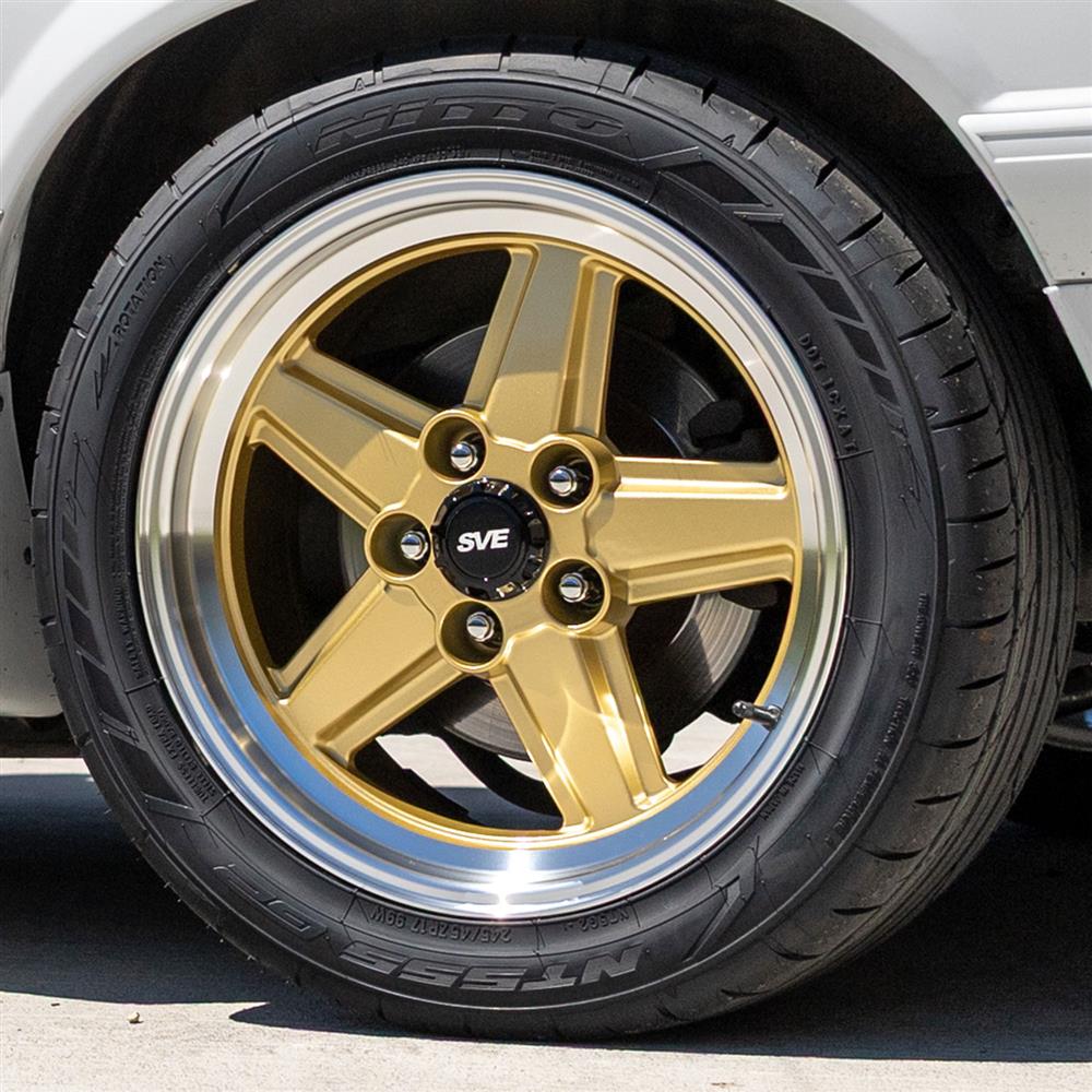 1979-93 Mustang SVE 5 Lug S89 Wheel - 17x9  - Gold