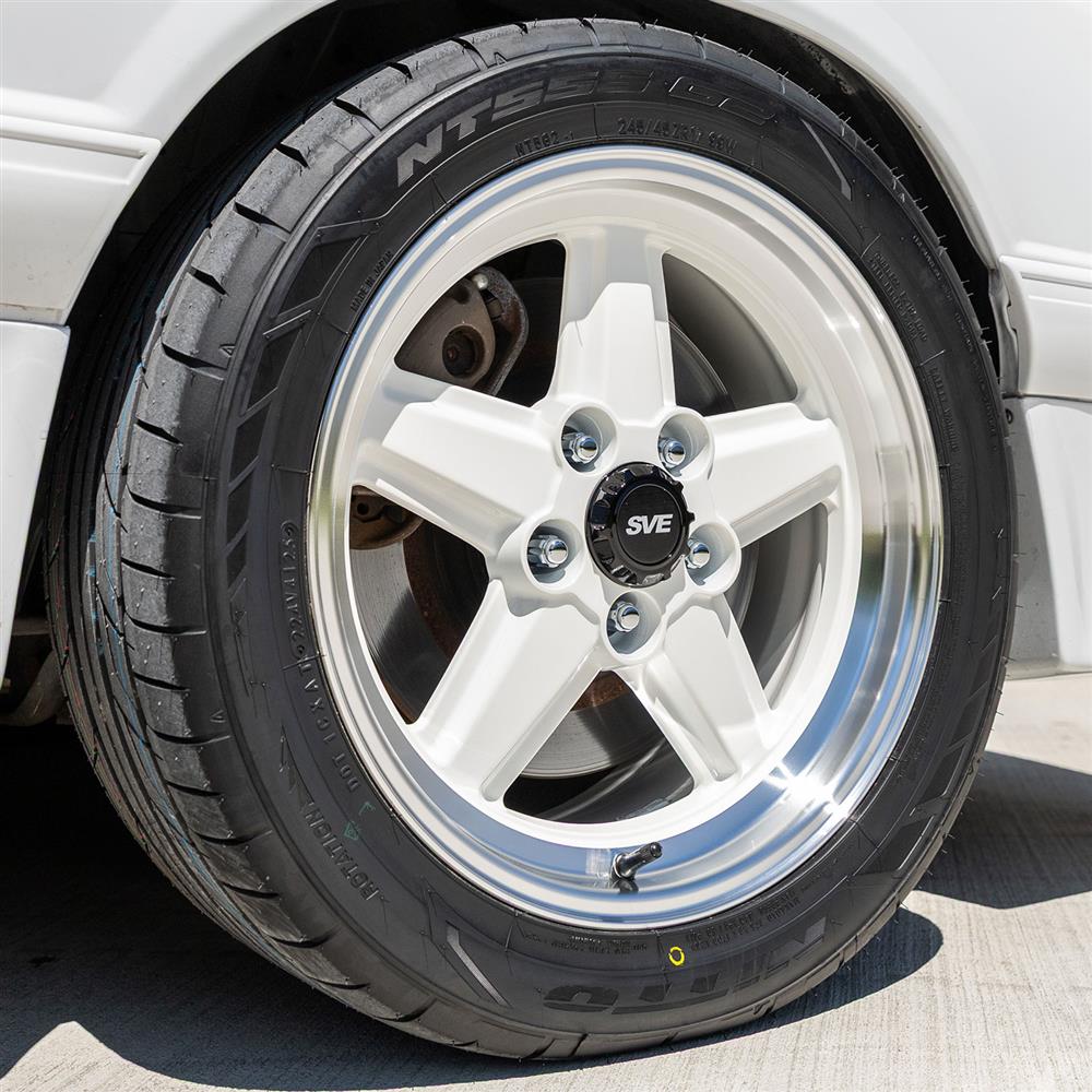 1979-93 Mustang SVE 5 Lug S89 Wheel - 17x9  - White