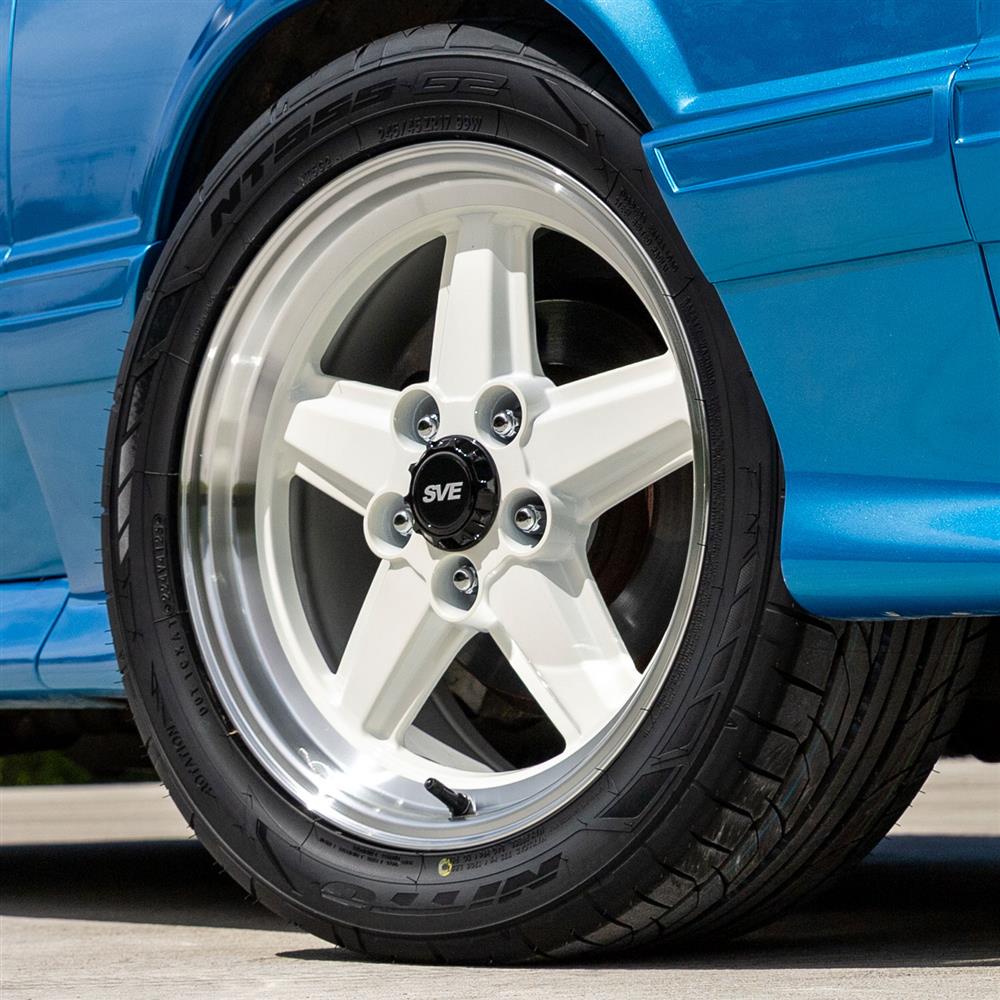 1979-93 Mustang SVE 5 Lug S89 Wheel - 17x9  - White