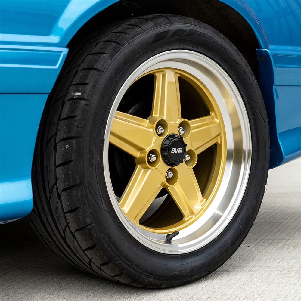 1979-93 Mustang SVE 5 Lug S89 Wheel Kit - 17x8  - Gold