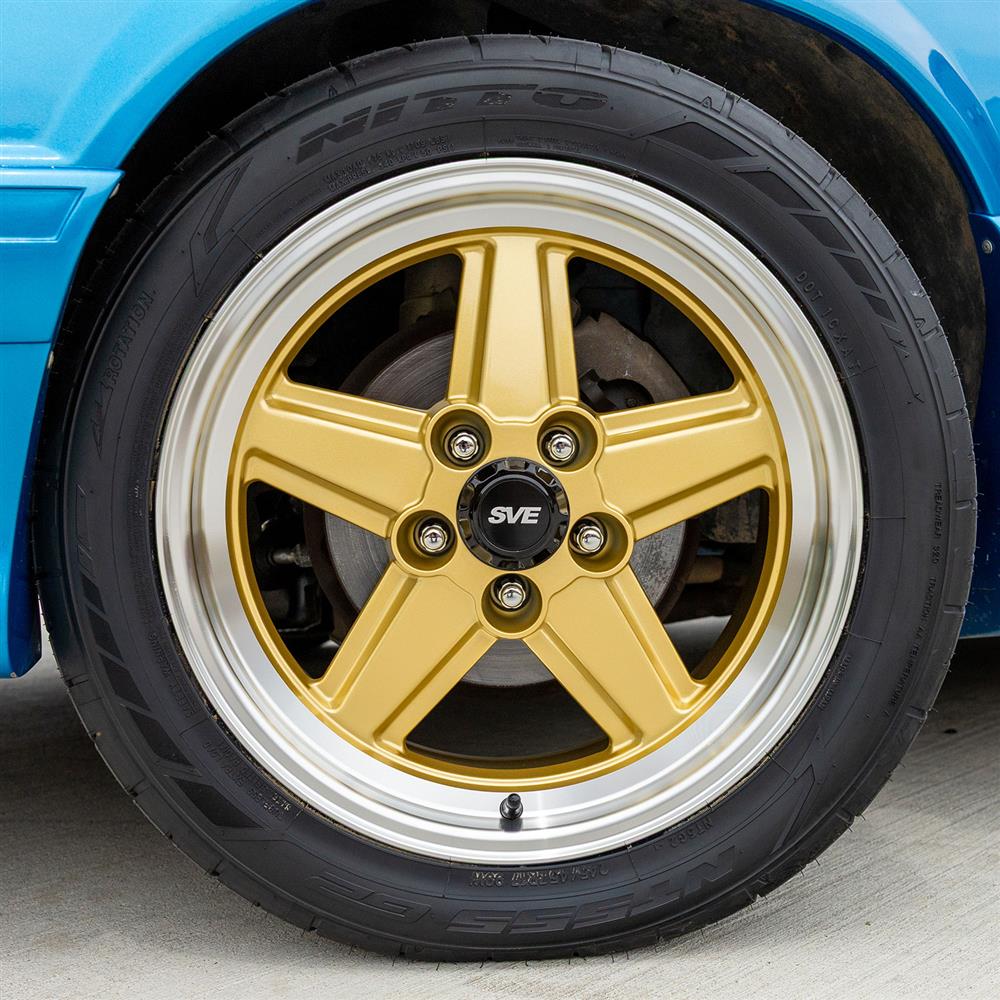 1979-93 Mustang SVE 5 Lug S89 Wheel Kit - 17x8  - Gold