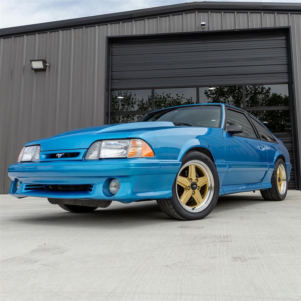 1979-93 Mustang SVE 5 Lug S89 Wheel & Nitto Tire Kit  - 17x8/9 - Gold
