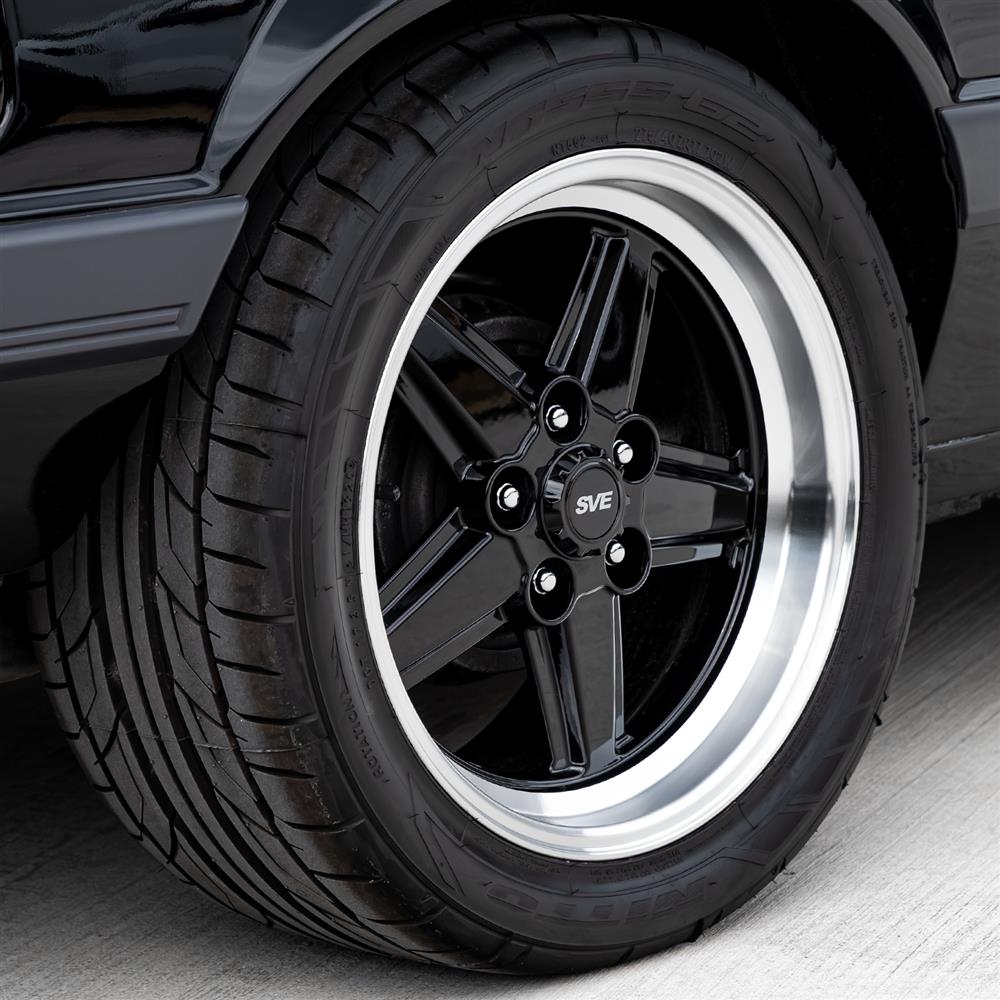 1979-93 Mustang SVE 5 Lug S89 Wheel & Nitto Tire Kit  - 17x8 - Black