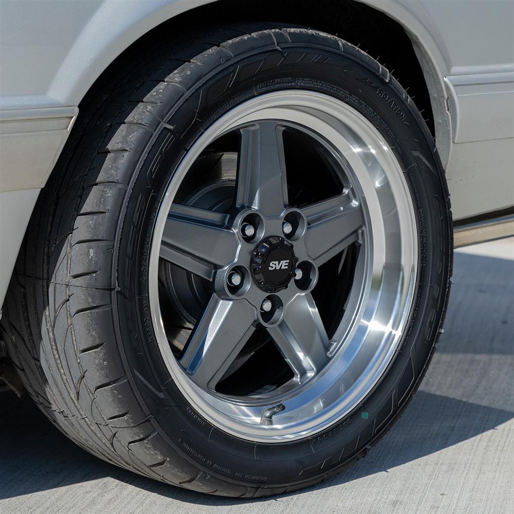 1979-93 Mustang SVE 5 Lug S89 Wheel & Nitto Tire Kit  - 17x8 - Gunmetal