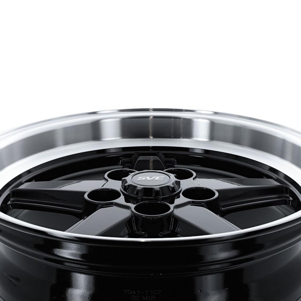 1979-93 Mustang SVE 5-Lug S89 Wheel - 17x9  - Black