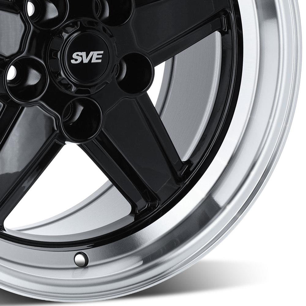 SVE Mustang 5-Lug S89 Wheel - 17x9 - Black (79-93)
