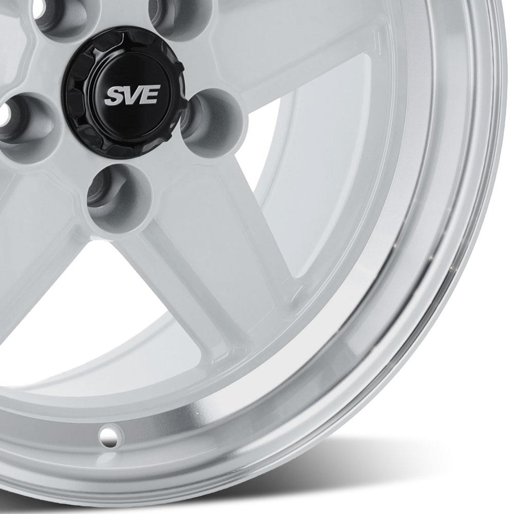 1979-93 Mustang SVE 5 Lug S89 Wheel - 17x9  - White