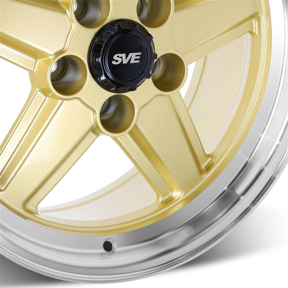 1979-93 Mustang SVE 5 Lug S89 Wheel Kit - 17x8/9  - Gold