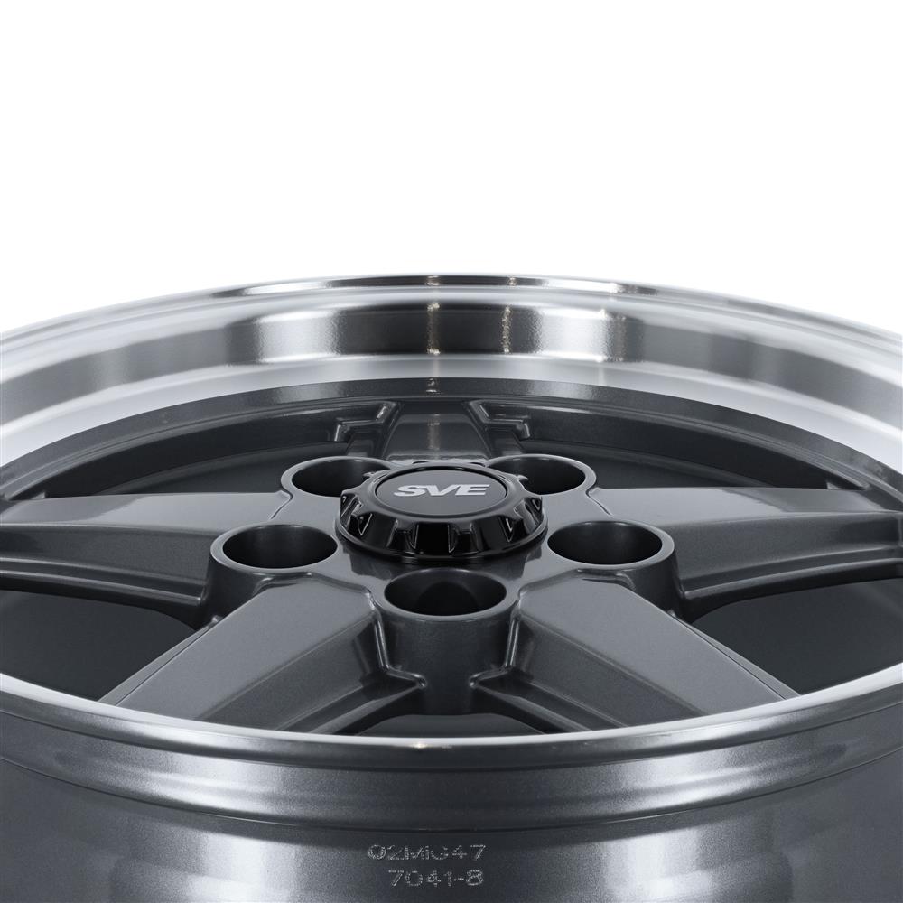 1979-93 Mustang SVE 5 Lug S89 Wheel Kit - 17x8/9  - Gunmetal