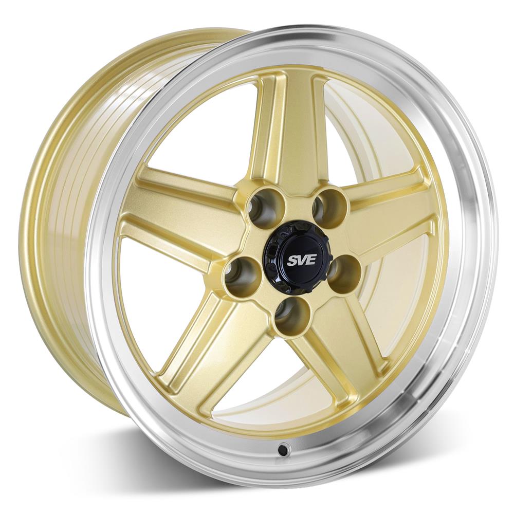 1979-93 Mustang SVE 5 Lug S89 Wheel Kit - 17x8  - Gold