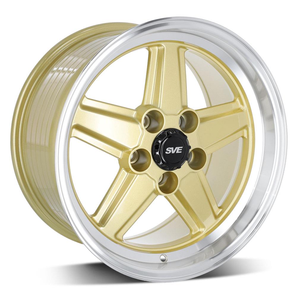1979-93 Mustang SVE 5 Lug S89 Wheel & Nitto Tire Kit  - 17x8/9 - Gold