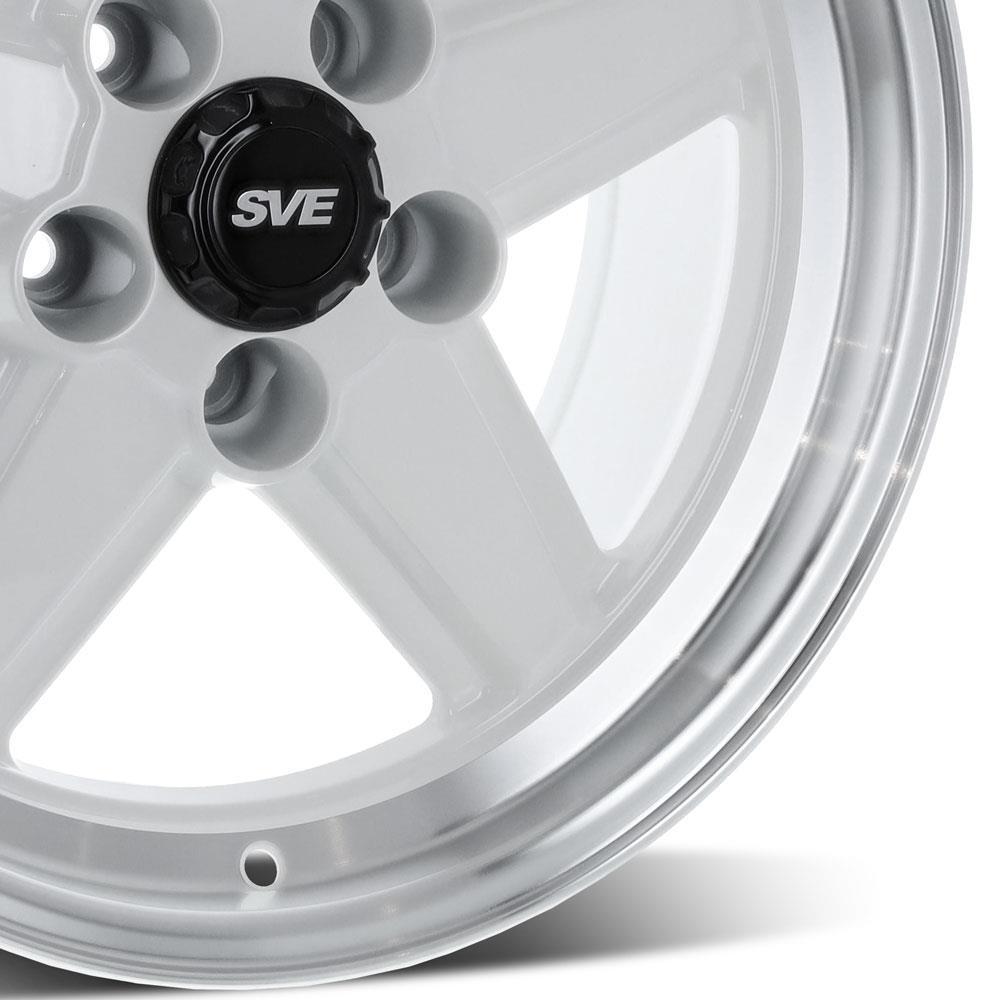 1979-93 Mustang SVE 5 Lug S89 Wheel & Nitto Tire Kit  - 17x8/9 - White