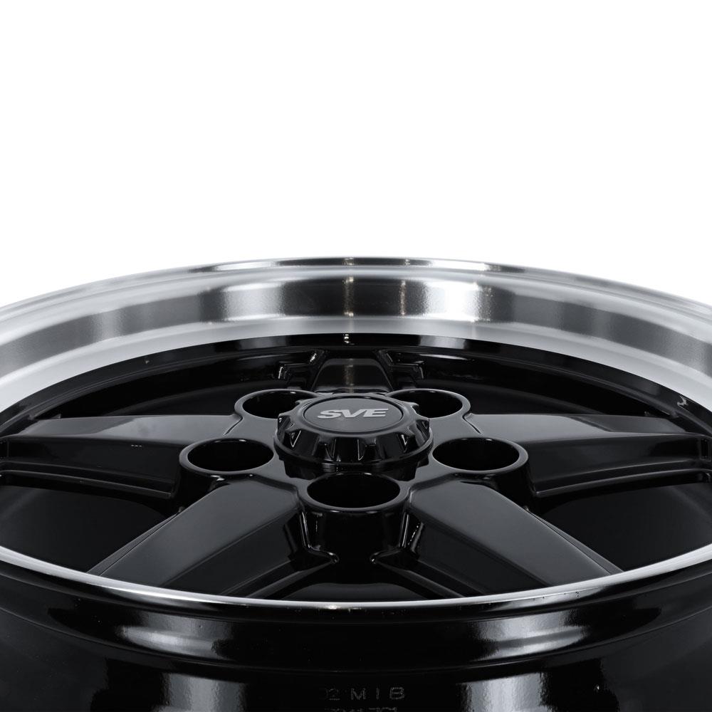 1979-93 Mustang SVE 5 Lug S89 Wheel & Nitto Tire Kit  - 17x8 - Black