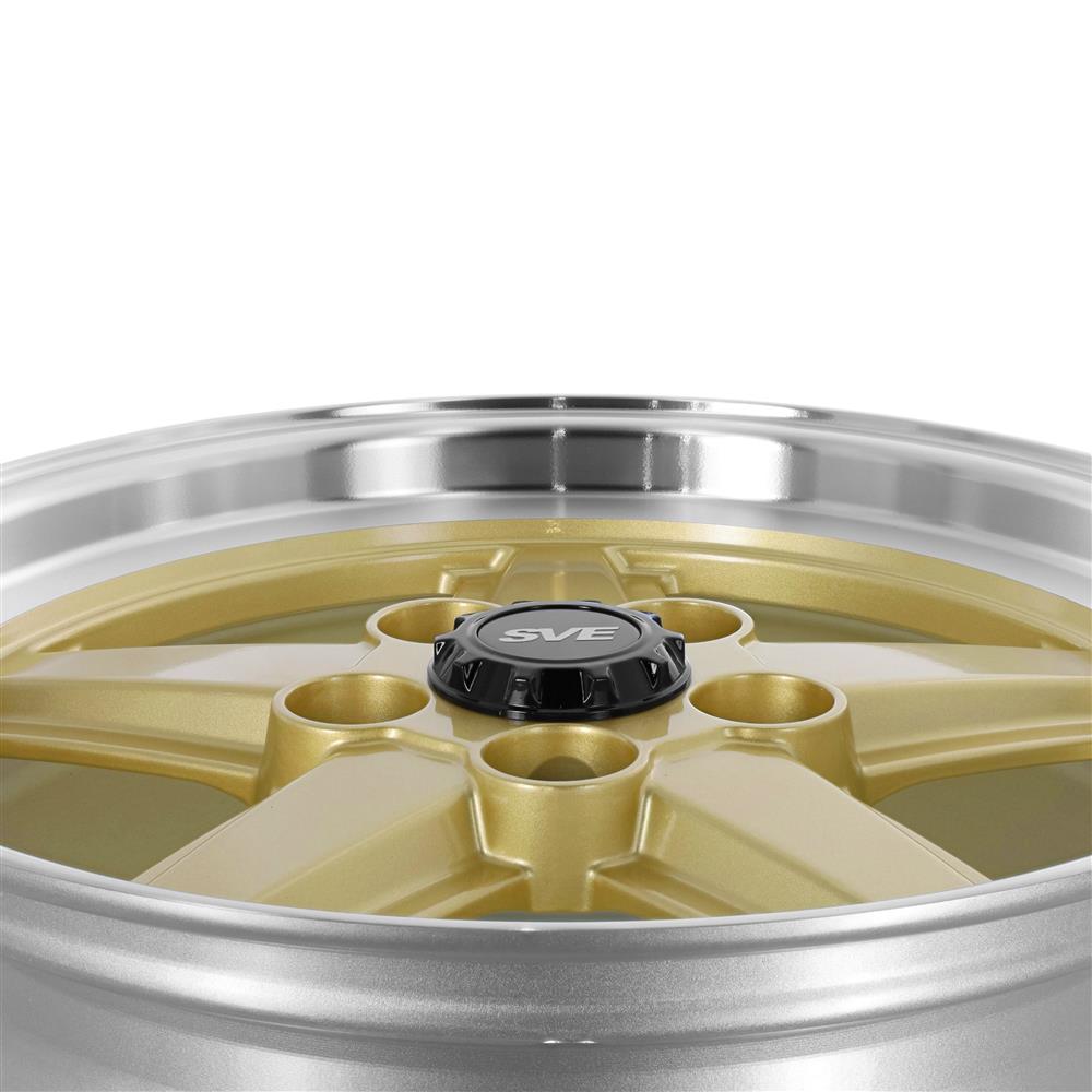 1979-93 Mustang SVE 5 Lug S89 Wheel & Nitto Tire Kit  - 17x8 - Gold