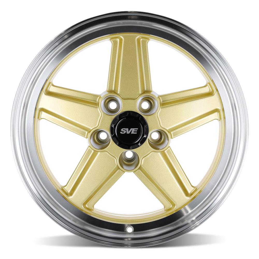 1979-93 Mustang SVE 5 Lug S89 Wheel & Nitto Tire Kit  - 17x8 - Gold