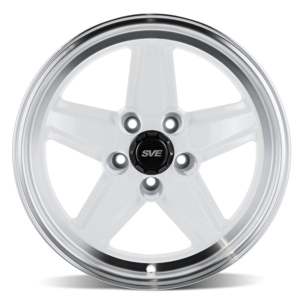 1979-93 Mustang SVE 5 Lug S89 Wheel & Sumitomo Tire Kit  - 17x8 - White