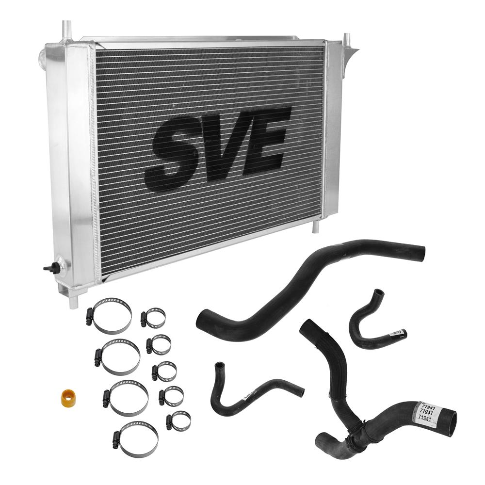 1996 Mustang SVE Aluminum Radiator & Rubber Hose Kit 4.6 2V