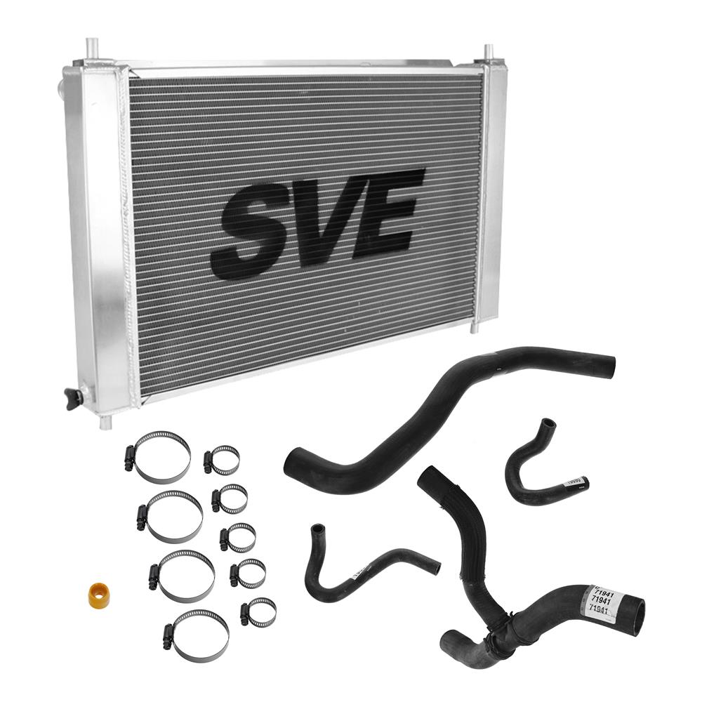 1997-00 Mustang SVE Aluminum Radiator & Rubber Hose Kit 4.6 2V