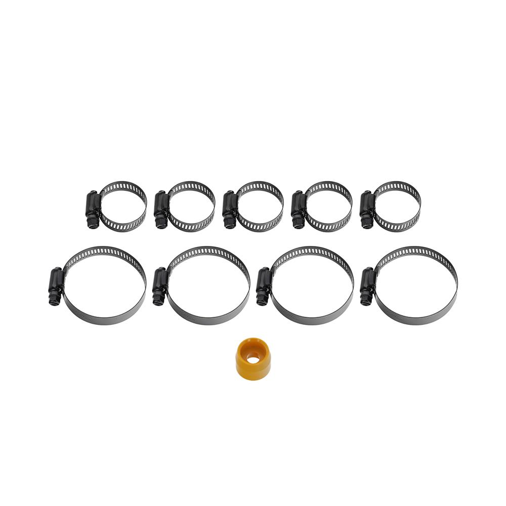 1996 Mustang SVE Aluminum Radiator & Rubber Hose Kit  - Black 4.6 2V