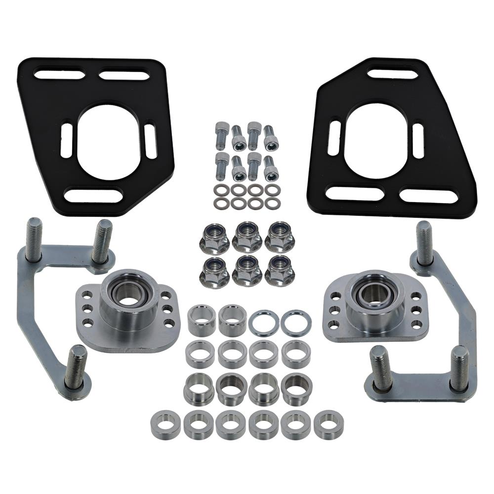1990-93 Mustang SVE Caster Camber Plates  - Black