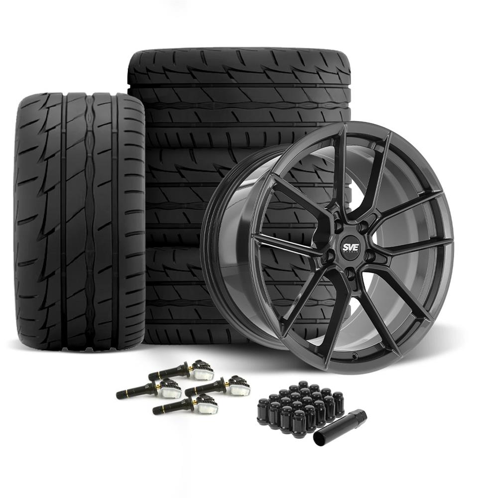 2024-26 Mustang SVE DHP1 Forged Wheel & Firestone Tire Kit - 19x10/11  - Graphite