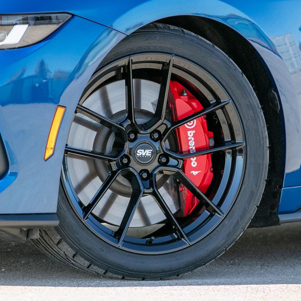 2015-25 Mustang SVE DHP1 Forged Wheel Kit - 19x10/11  - Black