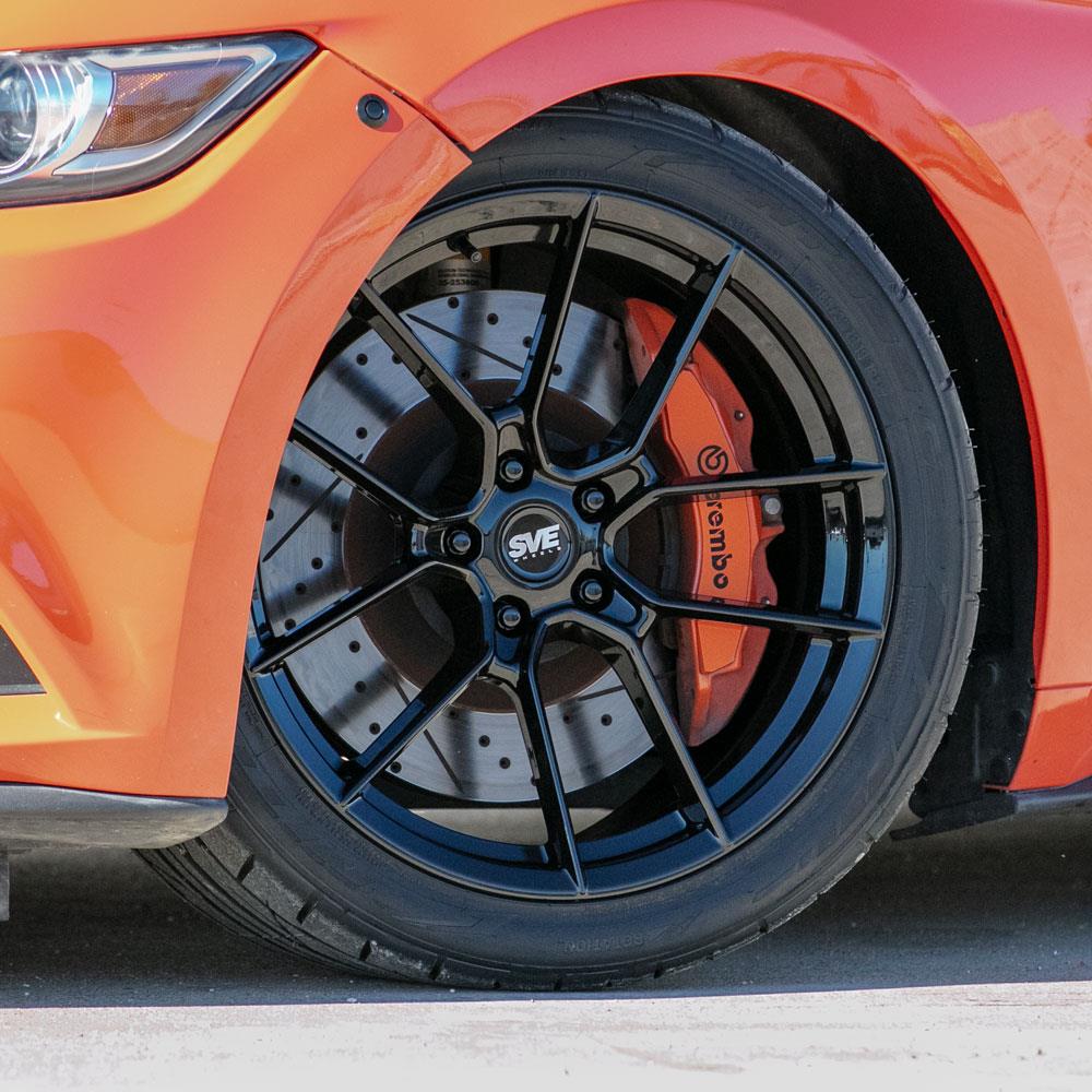 2015-25 Mustang SVE DHP1 Forged Wheel Kit - 19x10/11  - Black