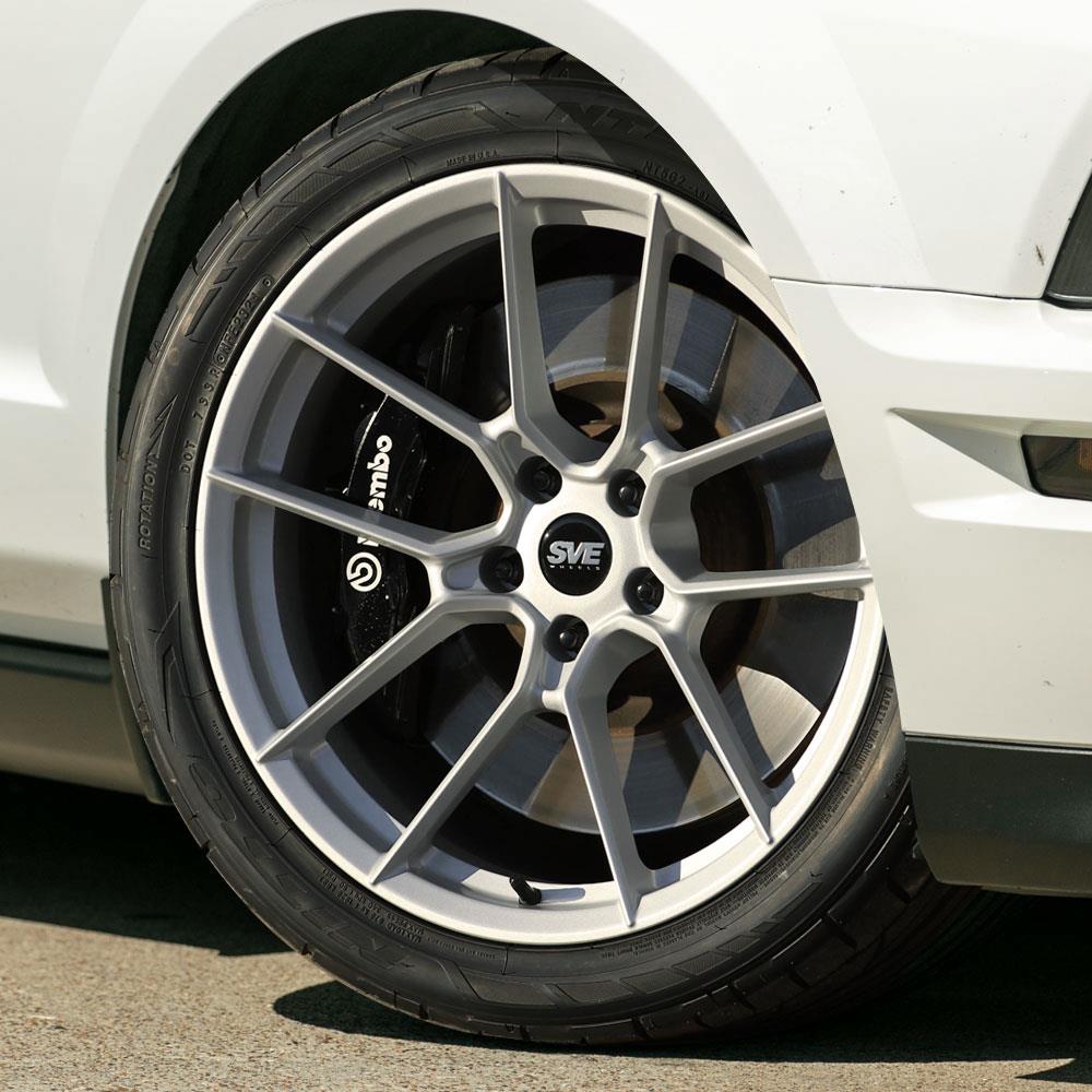 SVE Mustang DHP1 Forged Wheel Kit - 19x10/11 - Silver (05-14)