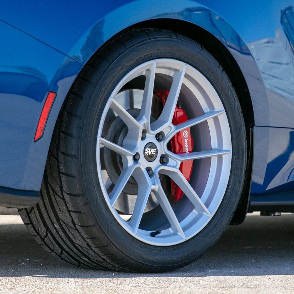 2015-25 Mustang SVE DHP1 Forged Wheel Kit - 19x10/11  - Silver