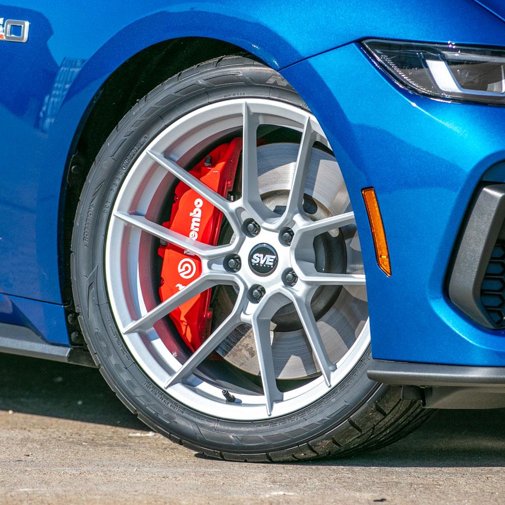 2015-25 Mustang SVE DHP1 Forged Wheel Kit - 19x10/11  - Silver